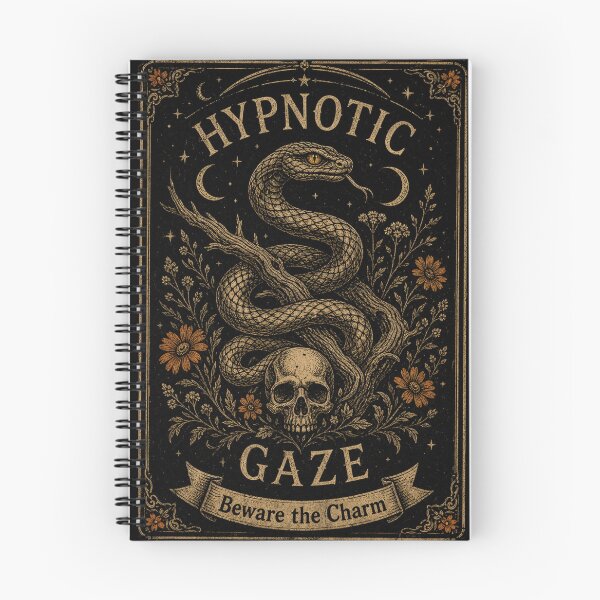 Item preview, Hypnotic Gaze Snake Skull Vintage Gothic Occult designed and sold by Modern Antique Atelier .