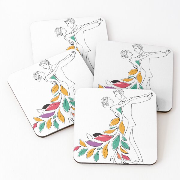 Item preview, Autumn Leaf Dress Dancing Couple Art designed and sold by Litely.