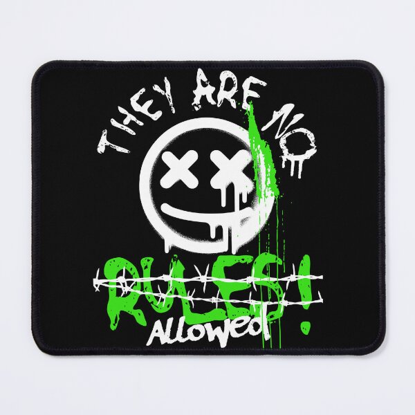 Item preview, They Are No Rules Allowed T-Shirt, Bold Graffiti Smiley Graphic Tee, Streetwear Statement Shirt, Urban Art Gift designed and sold by baretyas.