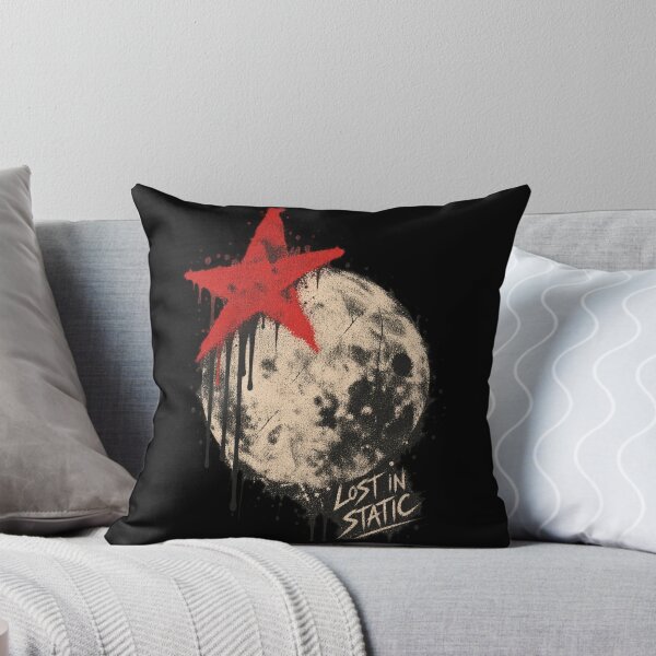 Item preview, Lost In Static Red Star Moon Soft Grunge Punk Art designed and sold by Yellowriversss.