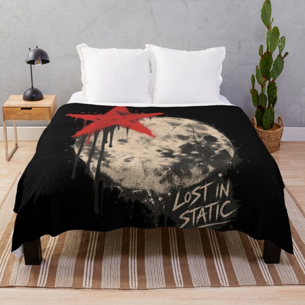 Item preview, Lost In Static Red Star Moon Soft Grunge Punk Art designed and sold by Yellowriversss.
