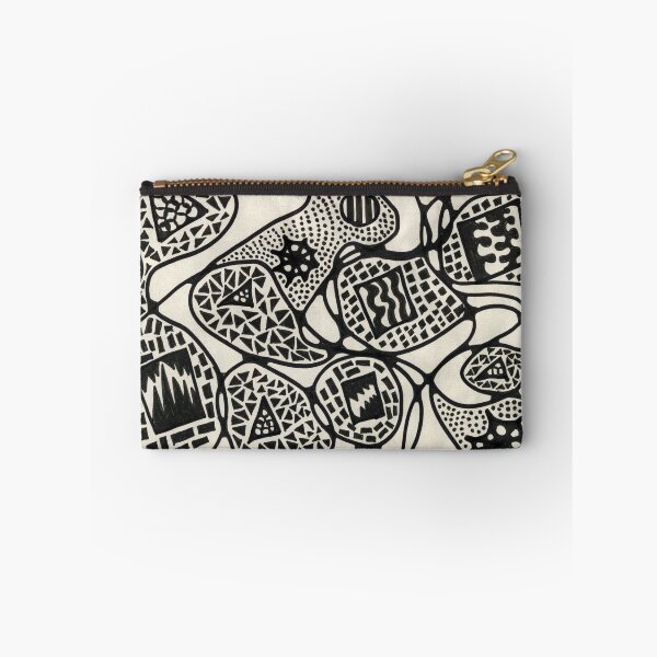 Item preview, Black and White Organic Zentangle Doodles  designed and sold by Ipek Morel.