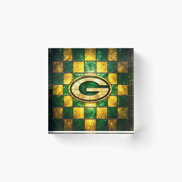 Item preview, GBP Logo Church Glass Green Yellow designed and sold by Theriddler1.
