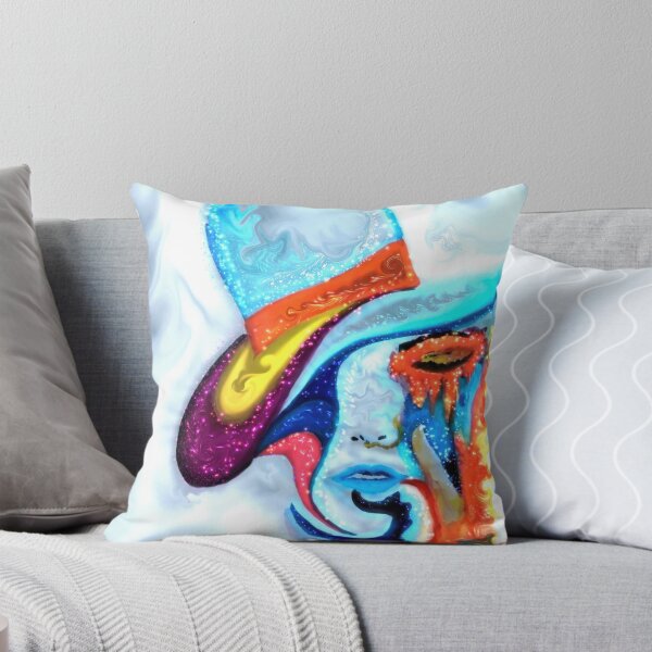 Item preview, colorful abstract fedora woman portrait designed and sold by Jay21743ori.