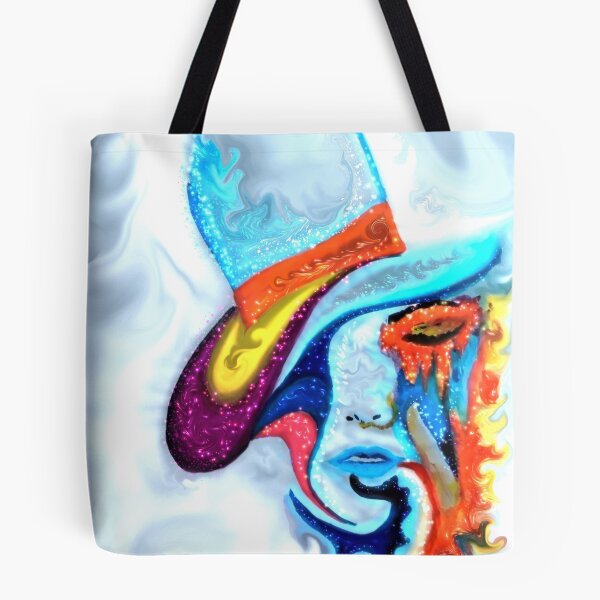 Item preview, colorful abstract fedora woman portrait designed and sold by Jay21743ori.