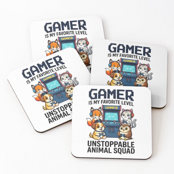 Item preview, Gamer Is My Favorite Level Arcade Animal Squad designed and sold by Pyt27.