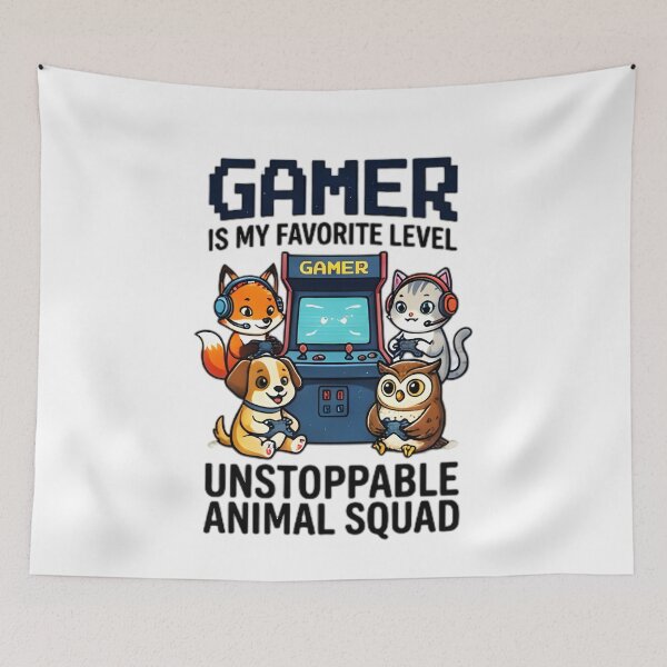 Item preview, Gamer Is My Favorite Level Arcade Animal Squad designed and sold by Pyt27.