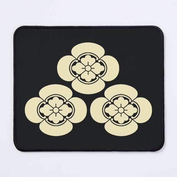 Item preview, Oriental Vintage Pale Yellow Asakura Clan Japanese Kamon Crest Mon designed and sold by Digital Homestead.