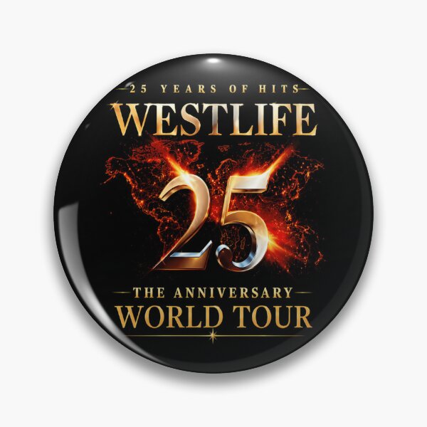 Artikelvorschau, Westlife 25th Anniversary World Tour Classic Pop entworfen und verkauft von virtslepatla.