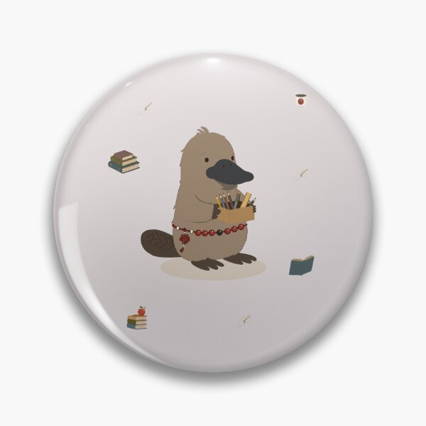 Item preview, Cute Platypus Character with School Supplies Ready for Learning designed and sold by TatinkaArtskill.