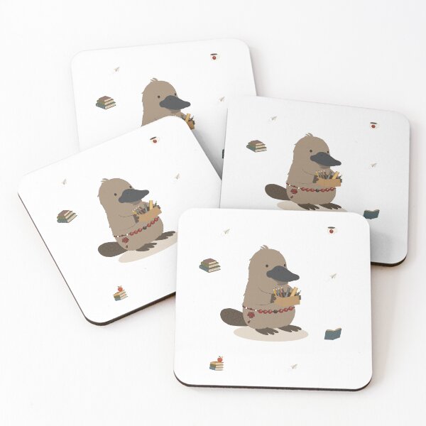 Item preview, Cute Platypus Character with School Supplies Ready for Learning designed and sold by TatinkaArtskill.