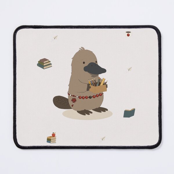 Item preview, Cute Platypus Character with School Supplies Ready for Learning designed and sold by TatinkaArtskill.