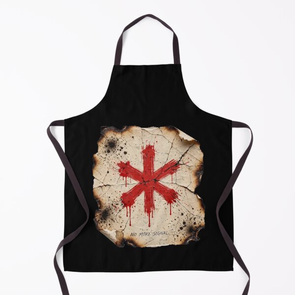 Item preview, No More Signal Burnt Paper Red X Grunge Art designed and sold by Yellowriversss.