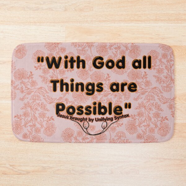 Item preview, With God All Things Are Possible - Inspirational Minimalist Items designed and sold by UnifyingSyntax.