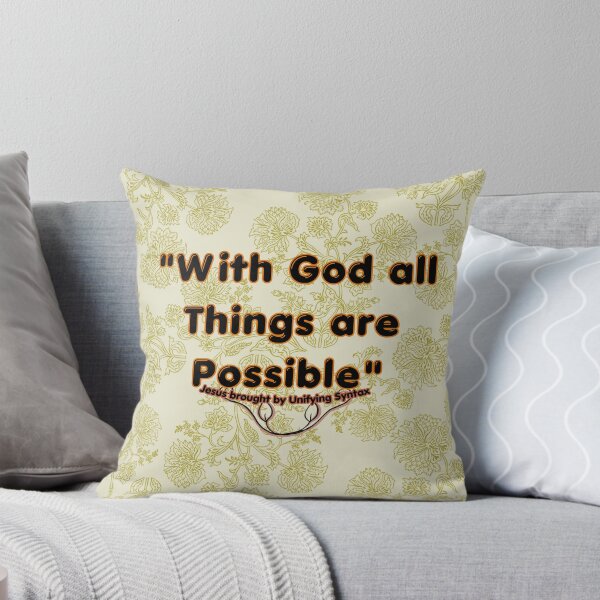 Item preview, With God All Things Are Possible - Inspirational Minimalist Items designed and sold by UnifyingSyntax.