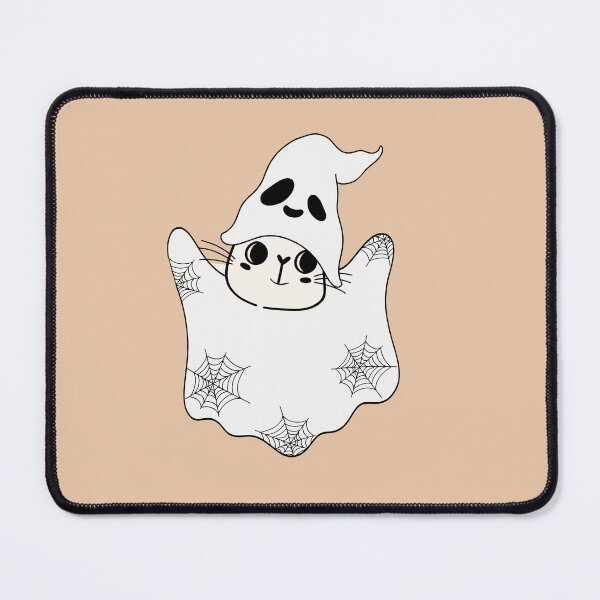 Item preview, White Cat with Ghost Costume and Spider Pattern designed and sold by AlginaPugachova.