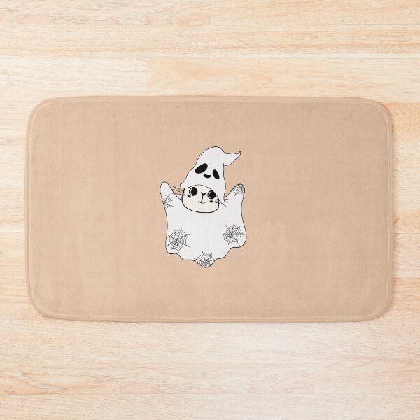 Item preview, White Cat with Ghost Costume and Spider Pattern designed and sold by AlginaPugachova.