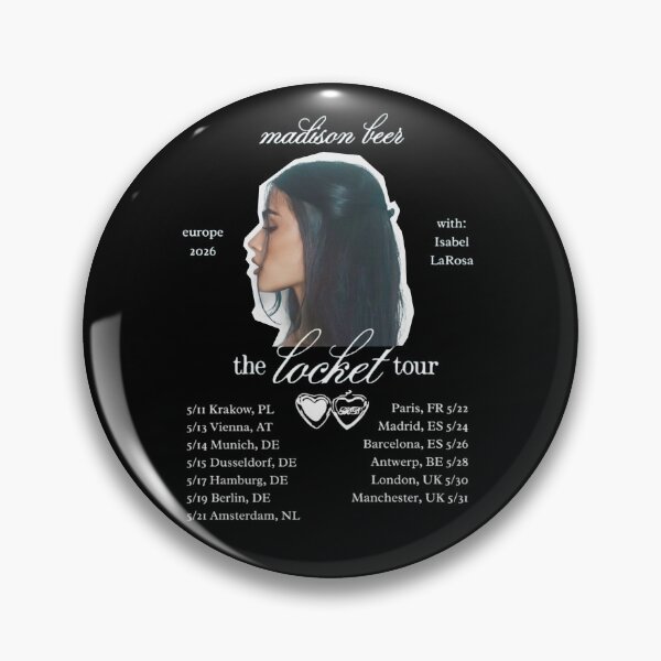 Item preview, Madison Beer The Locket Europe Tour 2026 Concert Dates Graphic designed and sold by Coolshopsea.