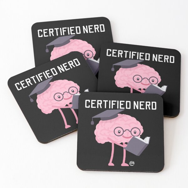 Item preview, Certified Nerd Brain Character designed and sold by Anita Ohulo.