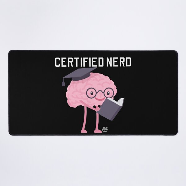 Item preview, Certified Nerd Brain Character designed and sold by Anita Ohulo.