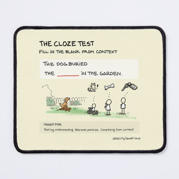 Item preview, The Cloze Test designed and sold by Sketchplanations.