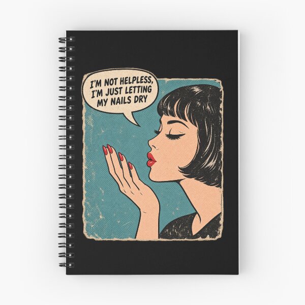 Item preview, Retro Pop Art Woman Not Helpless Nails Dry Comic Soft Grunge designed and sold by Yellowriversss.