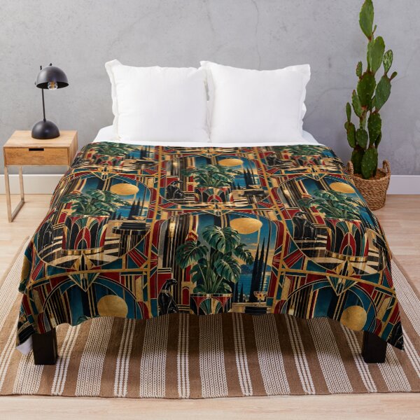 Item preview, Monstera art deco designed and sold by saranagliccuris.