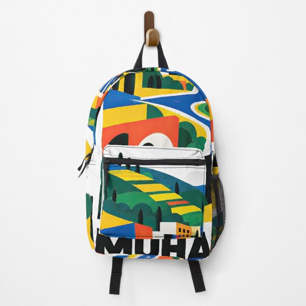 Item preview, Colorful stylized illustration of Muhanga, Rwanda with winding designed and sold by ckybe.