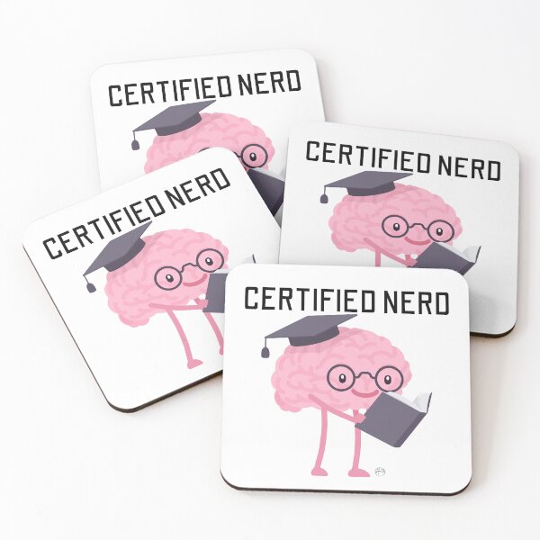 Item preview, Certified Nerd Brain Character designed and sold by Anita Ohulo.