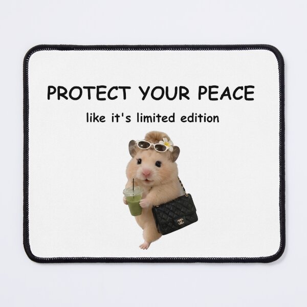 Item preview, Protect your peace like it's limited edition| funny quotes with rat picture designed and sold by Kreative-Hub.