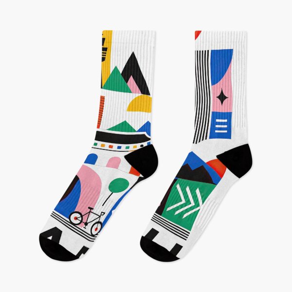 Item preview, Colorful geometric travel poster featuring Seoul-inspired city s designed and sold by ckybe.