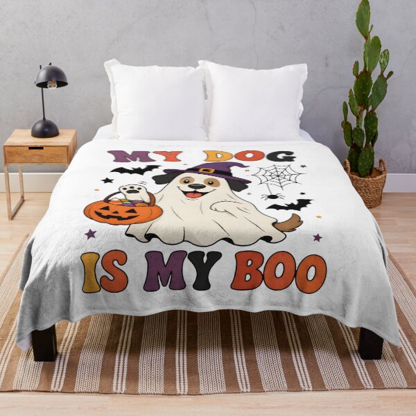 Item preview, My Dog is My Boo Halloween Ghost Dog Pumpkin designed and sold by OlyvieArt.