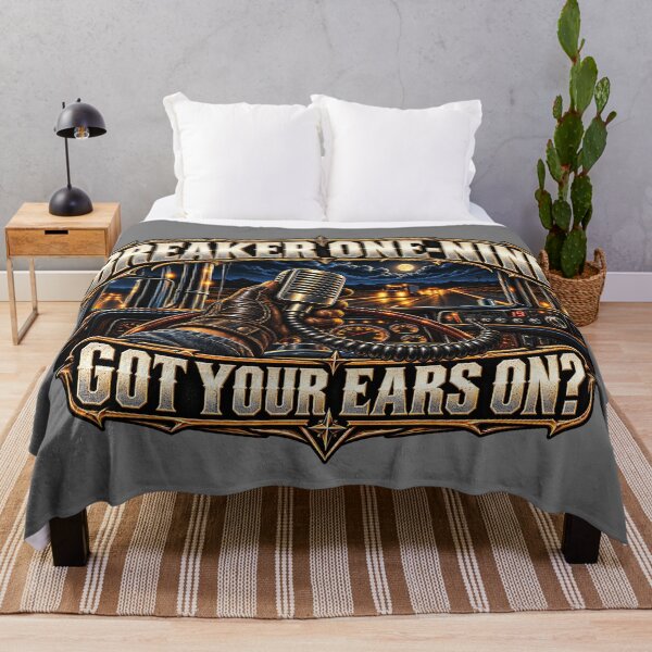 Item preview, Breaker One-Nine | Got Your Ears On | CB Radio Truck Cabin Night Drive Art | Trucker Art designed and sold by NomadForge.