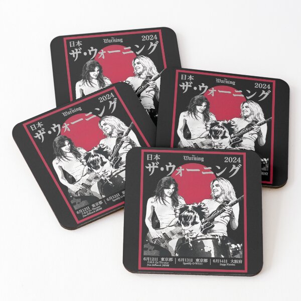 Item preview, Japan Tour Graphic for The Warnings Rock Band 2024 designed and sold by NaiveCore.