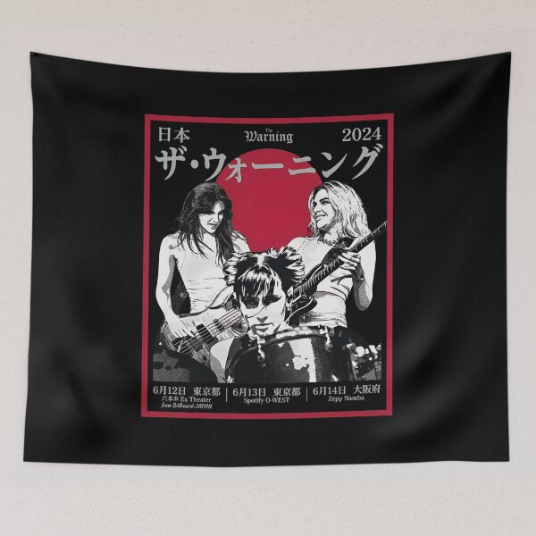 Item preview, Japan Tour Graphic for The Warnings Rock Band 2024 designed and sold by NaiveCore.