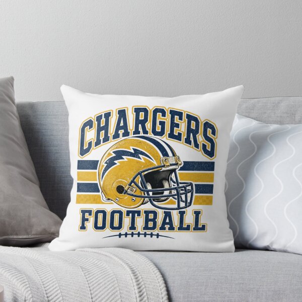 Aperçu de l'œuvre Casque rétro de football américain des Chargers créée et vendue par ProfesStore.