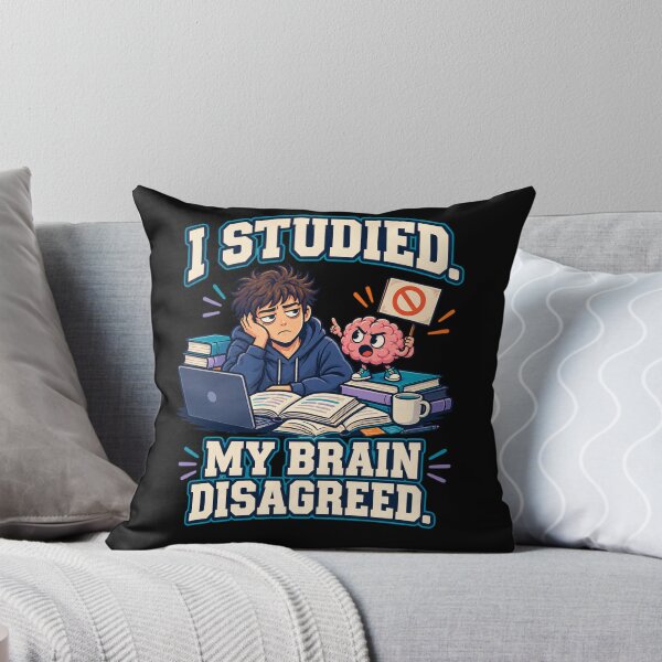 Aperçu de l'œuvre I Studied My Brain Disagreed – Funny College Student Humor T-Shirt créée et vendue par Print-Mingle01.