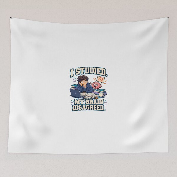 Item preview, I Studied My Brain Disagreed – Funny College Student Humor T-Shirt designed and sold by Print-Mingle01.
