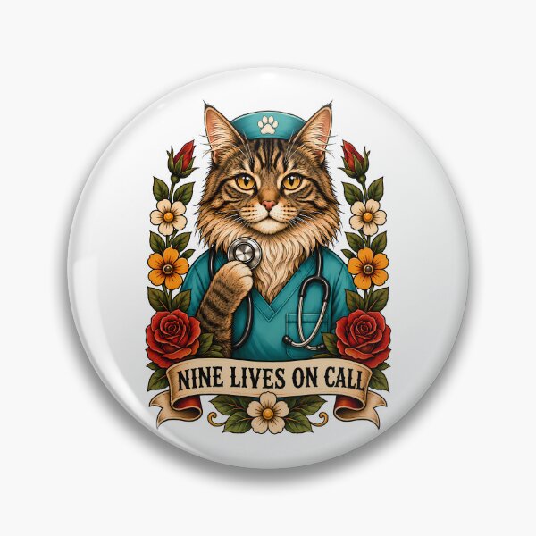 Artikelvorschau, Neun Leben auf Abruf Doktor Katze Kunst entworfen und verkauft von Old's Cool Cat Studio.