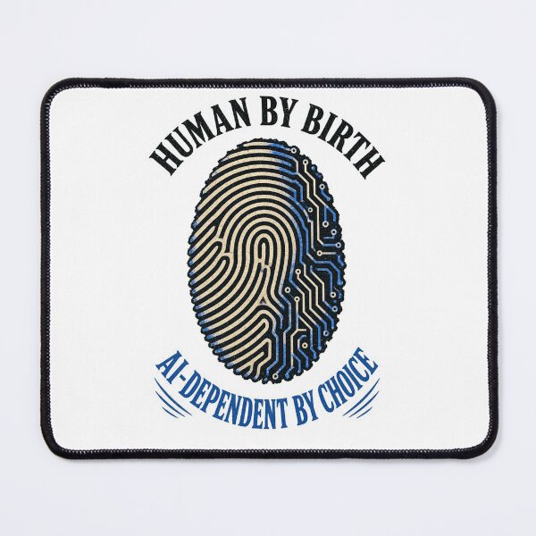 Item preview, Human by Birth AI by Choice Shirt | Funny Tech Identity Tee | Trendy Sarcastic Graphic T-Shirt designed and sold by RokomariFabric.