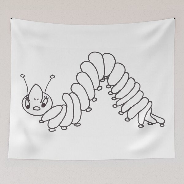 Item preview, Raupe - Bücherwurm - Caterpillar - Bookworm designed and sold by Anke‘s Bazaar.
