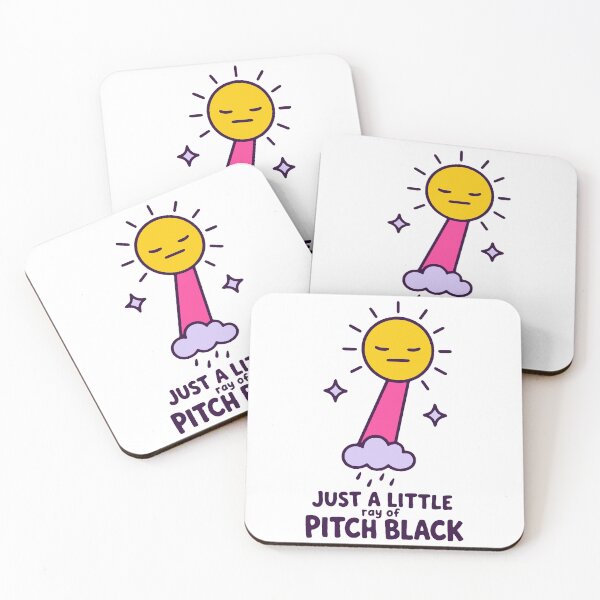 Item preview, Just a little ray of pitch black - funny goth dark humor gift designed and sold by GagShots.