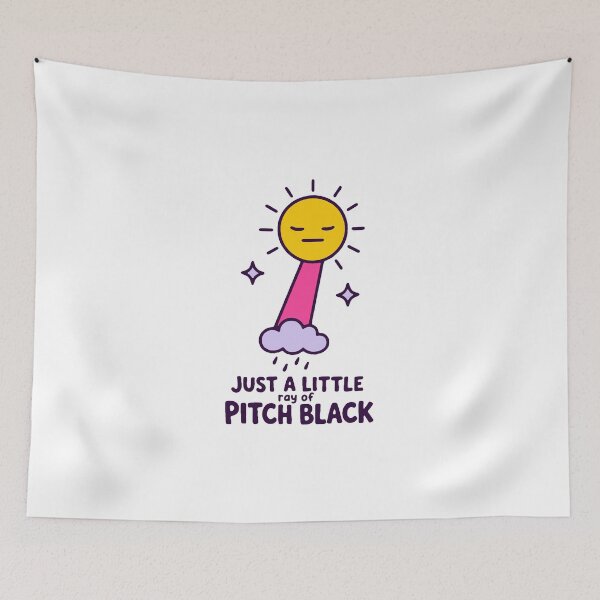 Item preview, Just a little ray of pitch black - funny goth dark humor gift designed and sold by GagShots.