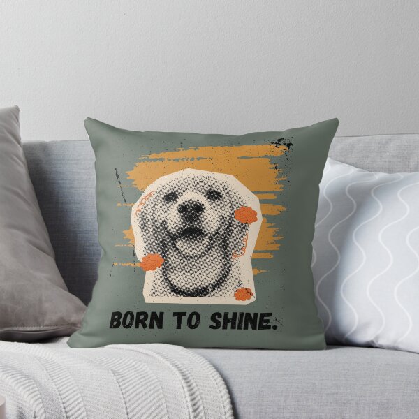 Item preview, Born to Shine Vintage Dog Graphic designed and sold by AhmadAnnaPrints.