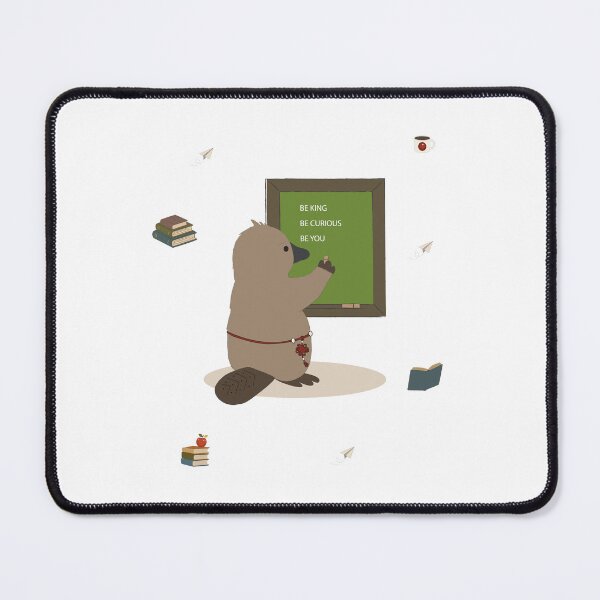 Item preview, Cute Platypus Character Writing on a School Blackboard designed and sold by TatinkaArtskill.