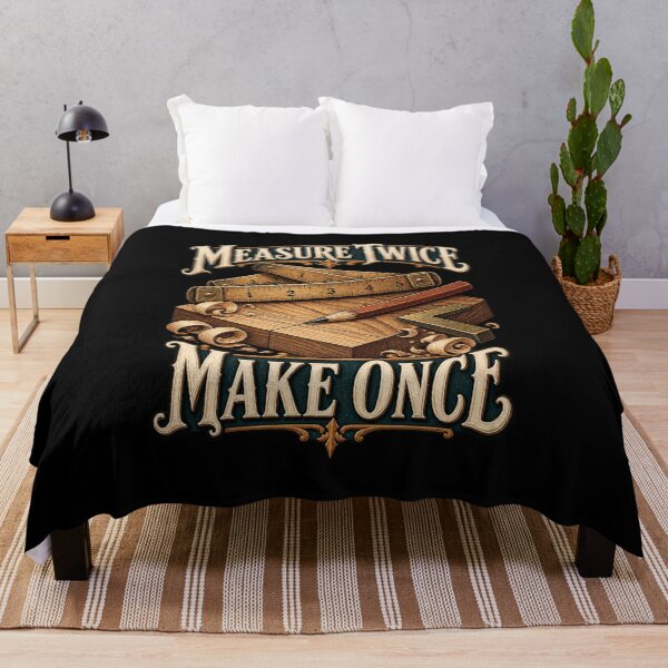 Item preview, Measure Twice Make Once Woodworker Shirt designed and sold by TeeEnigmaa.