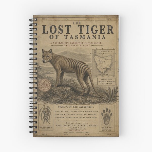Item preview, The Lost Tiger of Tasmania designed and sold by Jandedan.