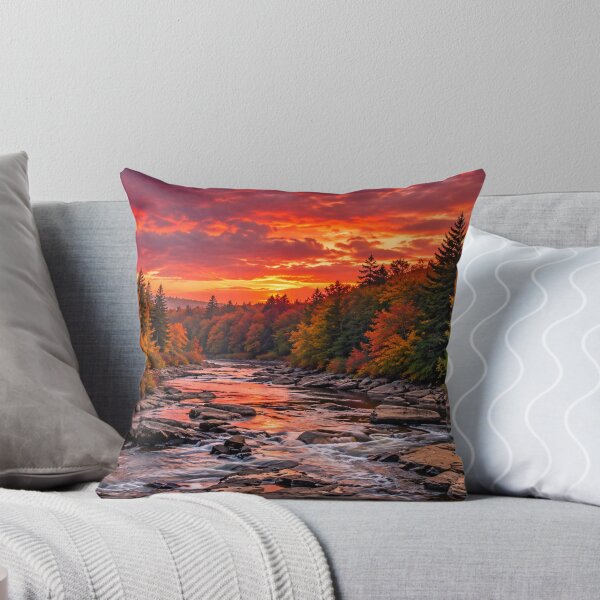 Item preview, Autumn River Valley at Sunset designed and sold by Wild Bloom Paws.