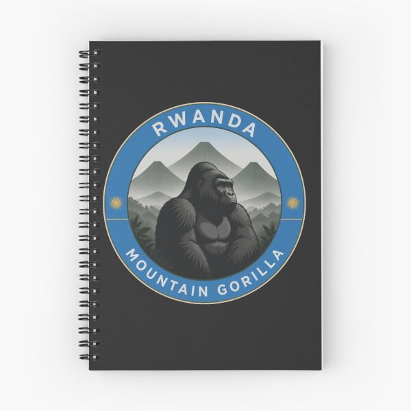 Item preview, Rwanda Mountain Gorilla · Volcanoes National Park Badge designed and sold by The Digital Compass.