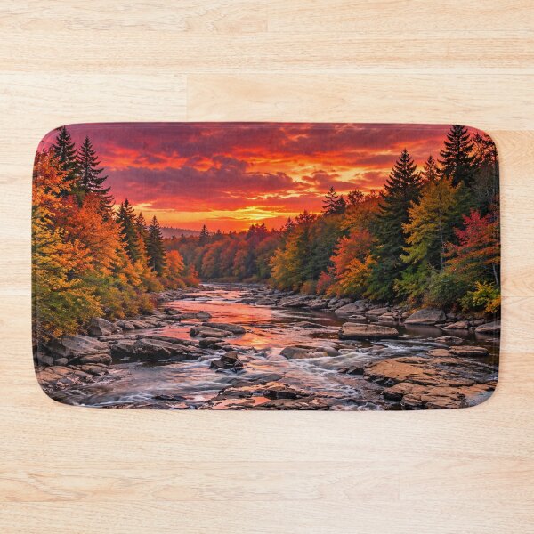 Item preview, Autumn River Valley at Sunset designed and sold by Wild Bloom Paws.